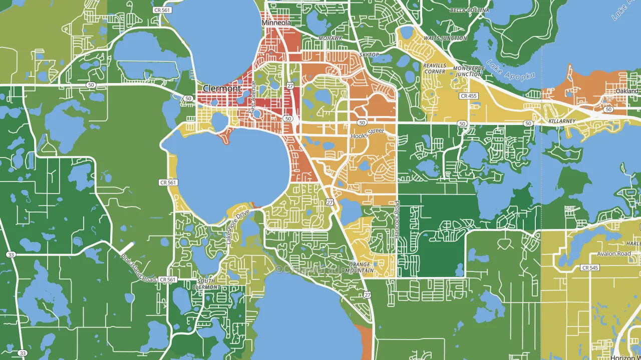 34711, FL Map of Drug-Related Crime Rates