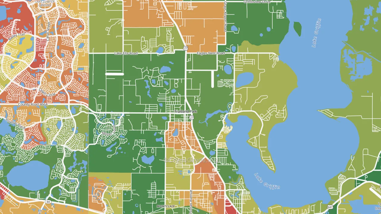 34731, FL Map of Drug-Related Crime Rates