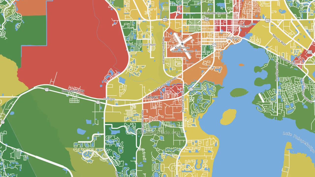 34746, FL Map of Drug-Related Crime Rates