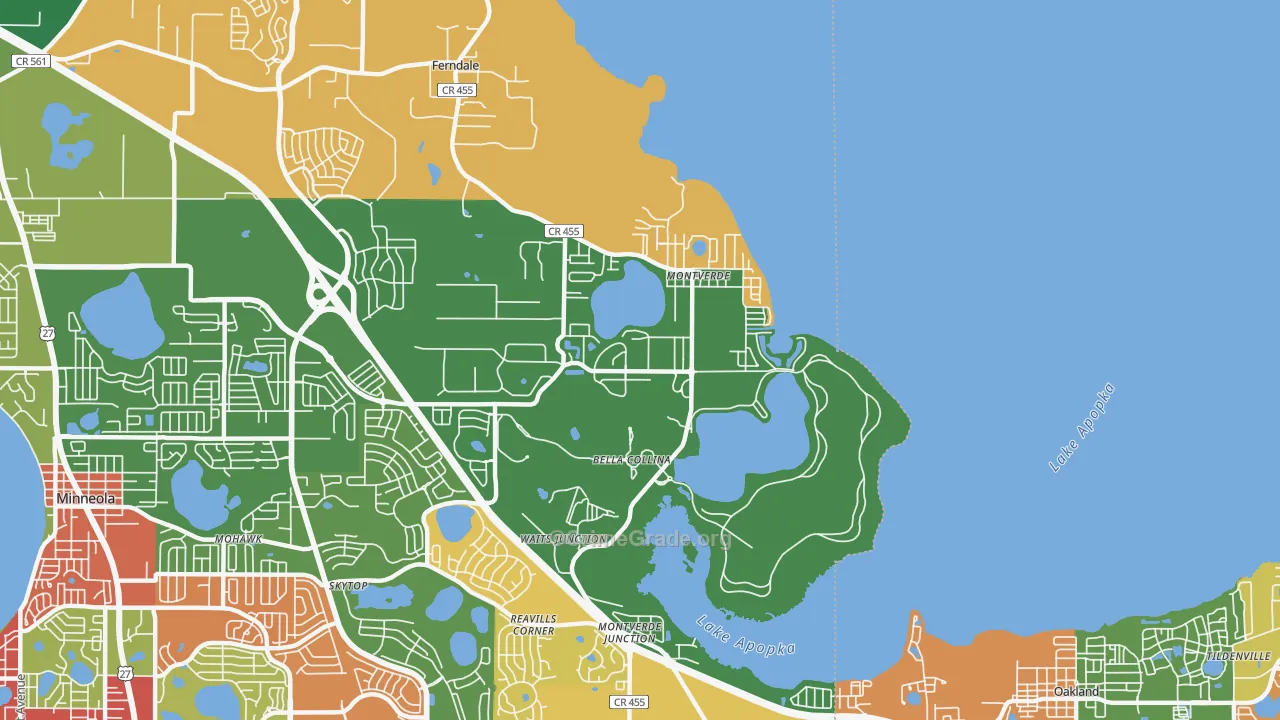 34756, FL Map of Drug-Related Crime Rates