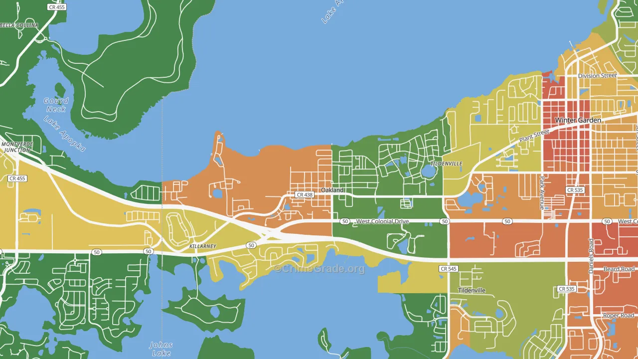 34760, FL Map of Drug-Related Crime Rates