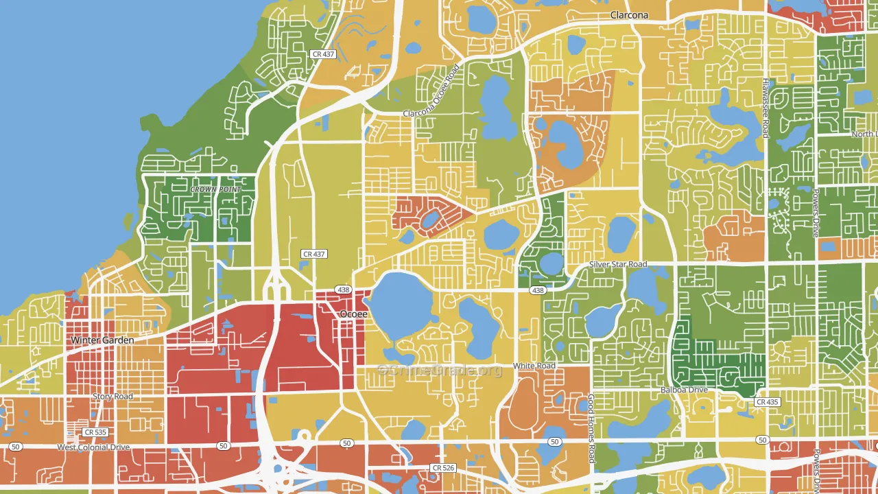 34761, FL Map of Drug-Related Crime Rates
