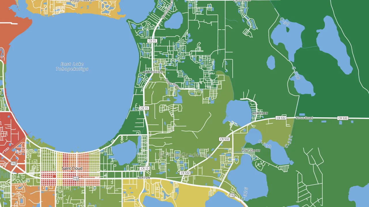 34771, FL Map of Drug-Related Crime Rates