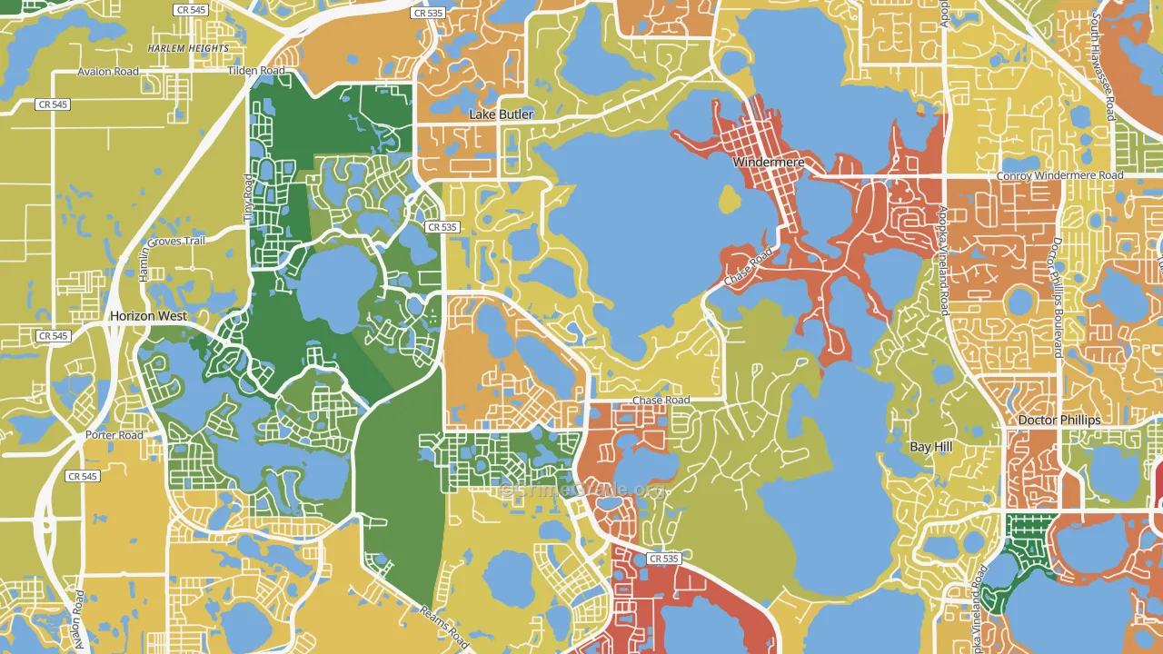 34786, FL Map of Drug-Related Crime Rates