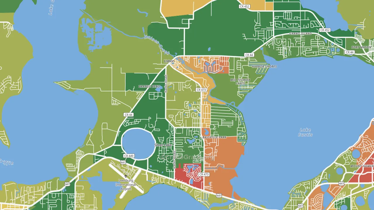 34788, FL Map of Drug-Related Crime Rates