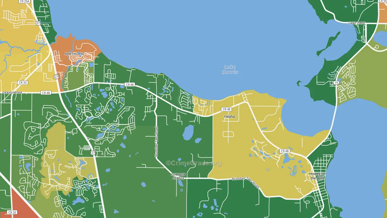 34797, FL Map of Drug-Related Crime Rates
