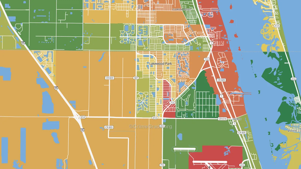 34951, FL Map of Drug-Related Crime Rates