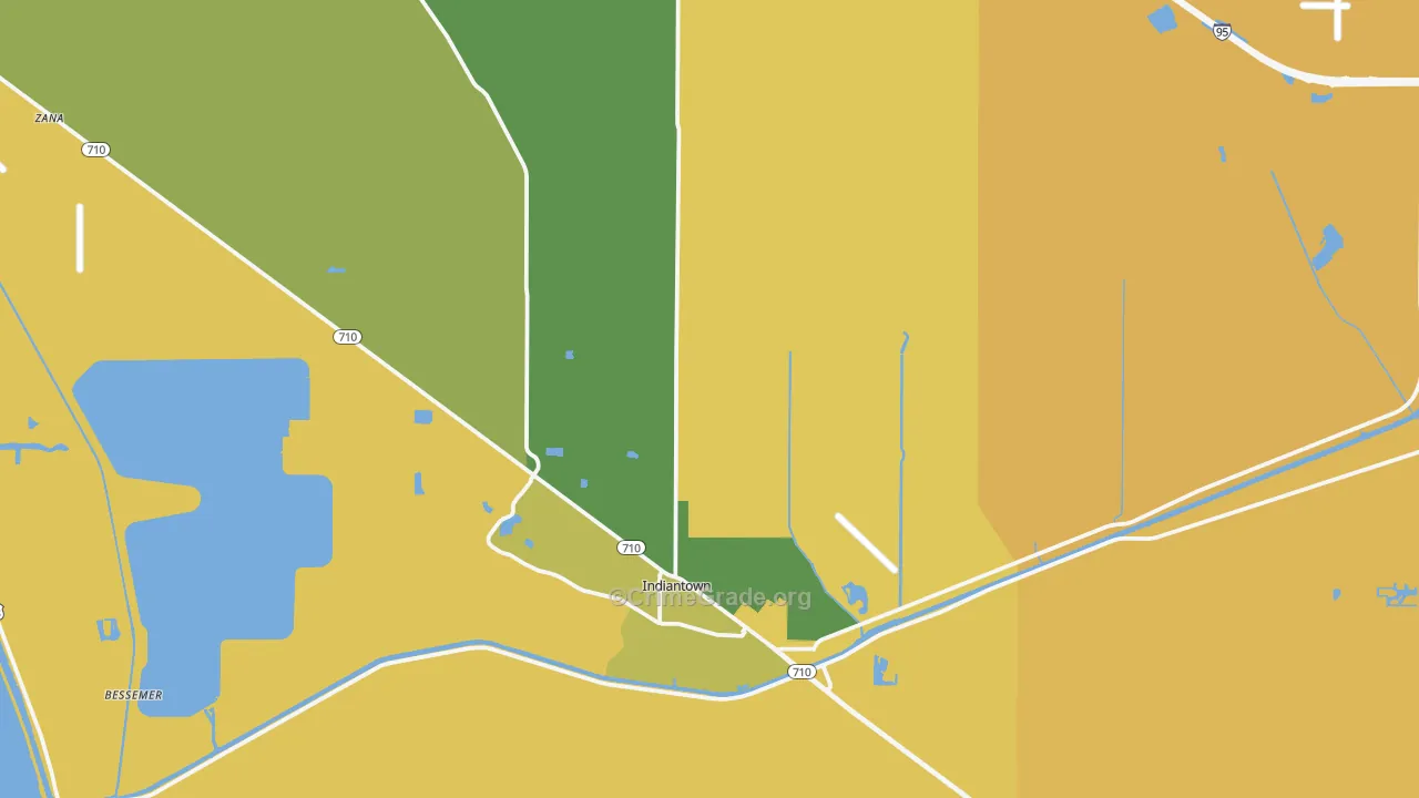 34956, FL Map of Drug-Related Crime Rates