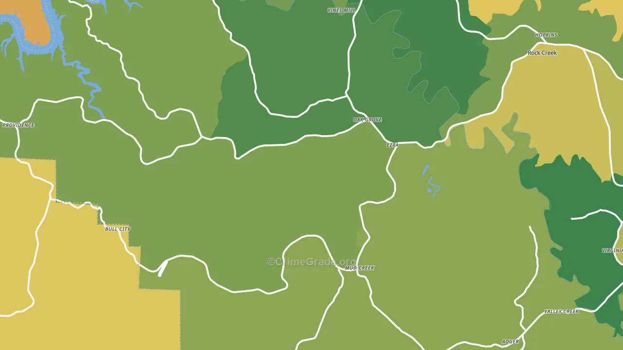 35006, AL Map of Drug-Related Crime Rates