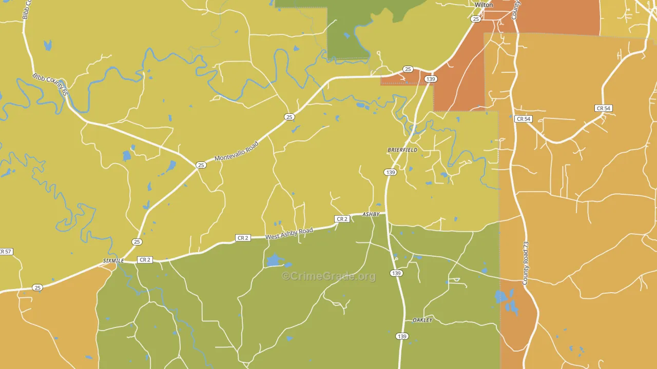 35035, AL Map of Drug-Related Crime Rates