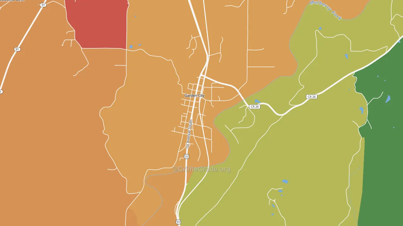 35070, AL Map of Drug-Related Crime Rates