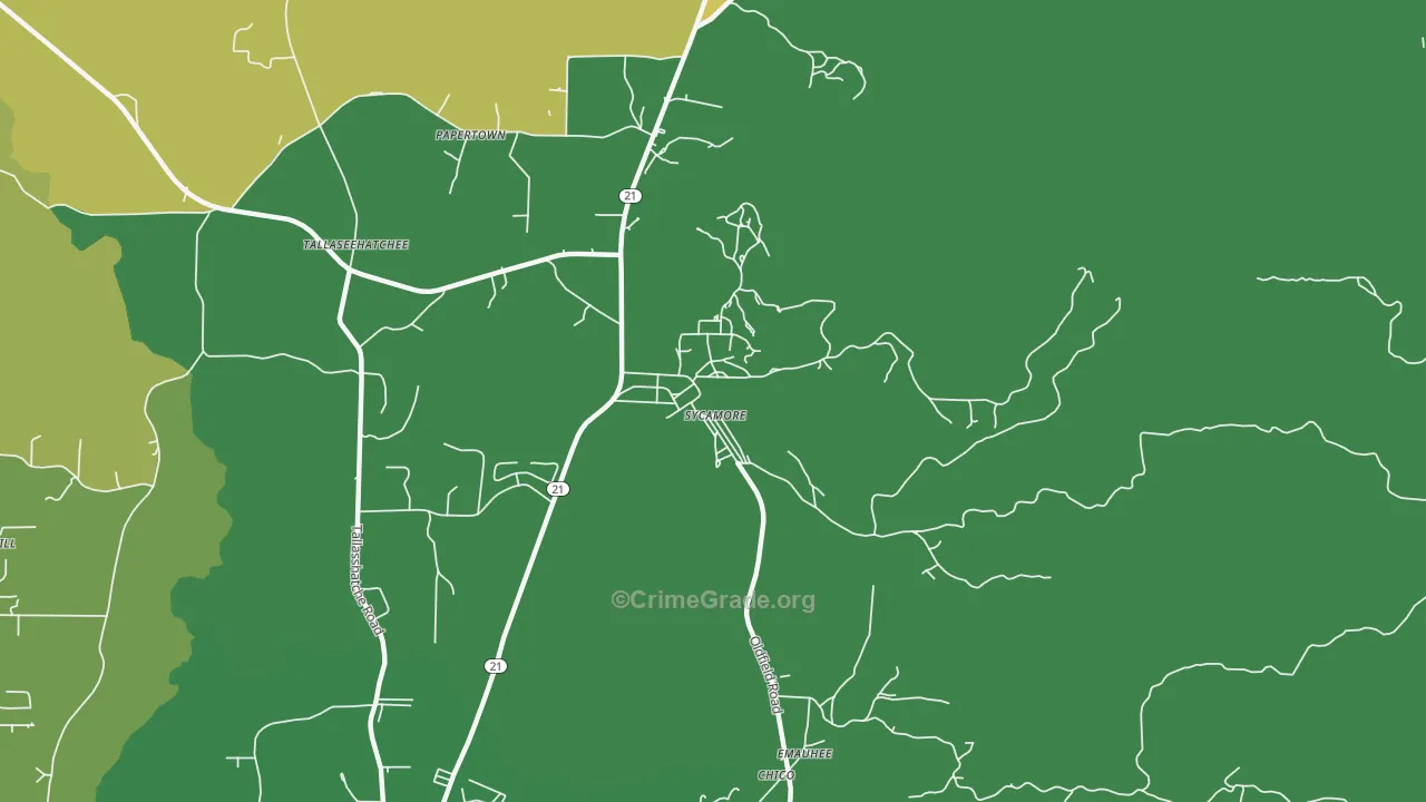35149, AL Map of Drug-Related Crime Rates