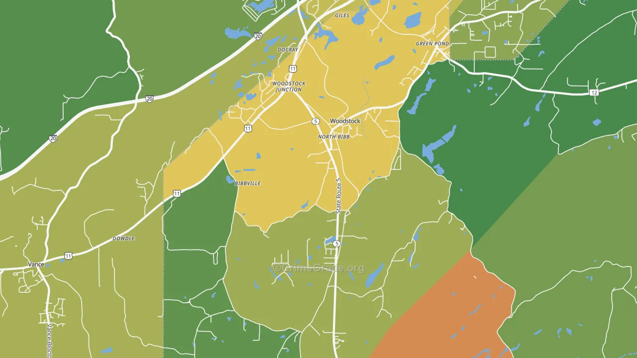 35188, AL Map of Drug-Related Crime Rates