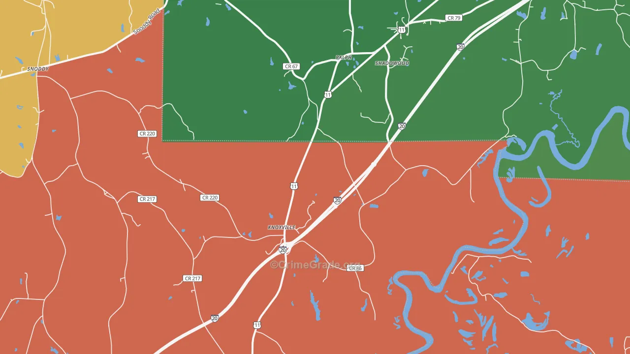 35469, AL Map of Drug-Related Crime Rates