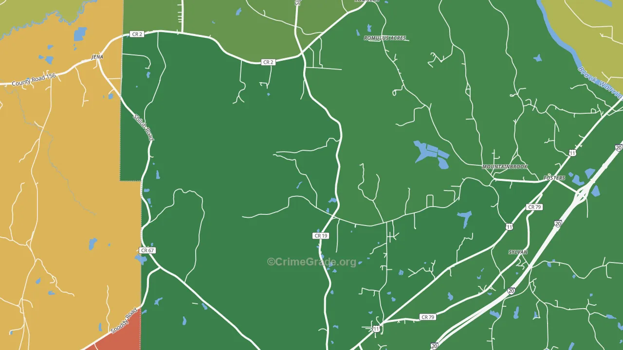 35480, AL Map of Drug-Related Crime Rates