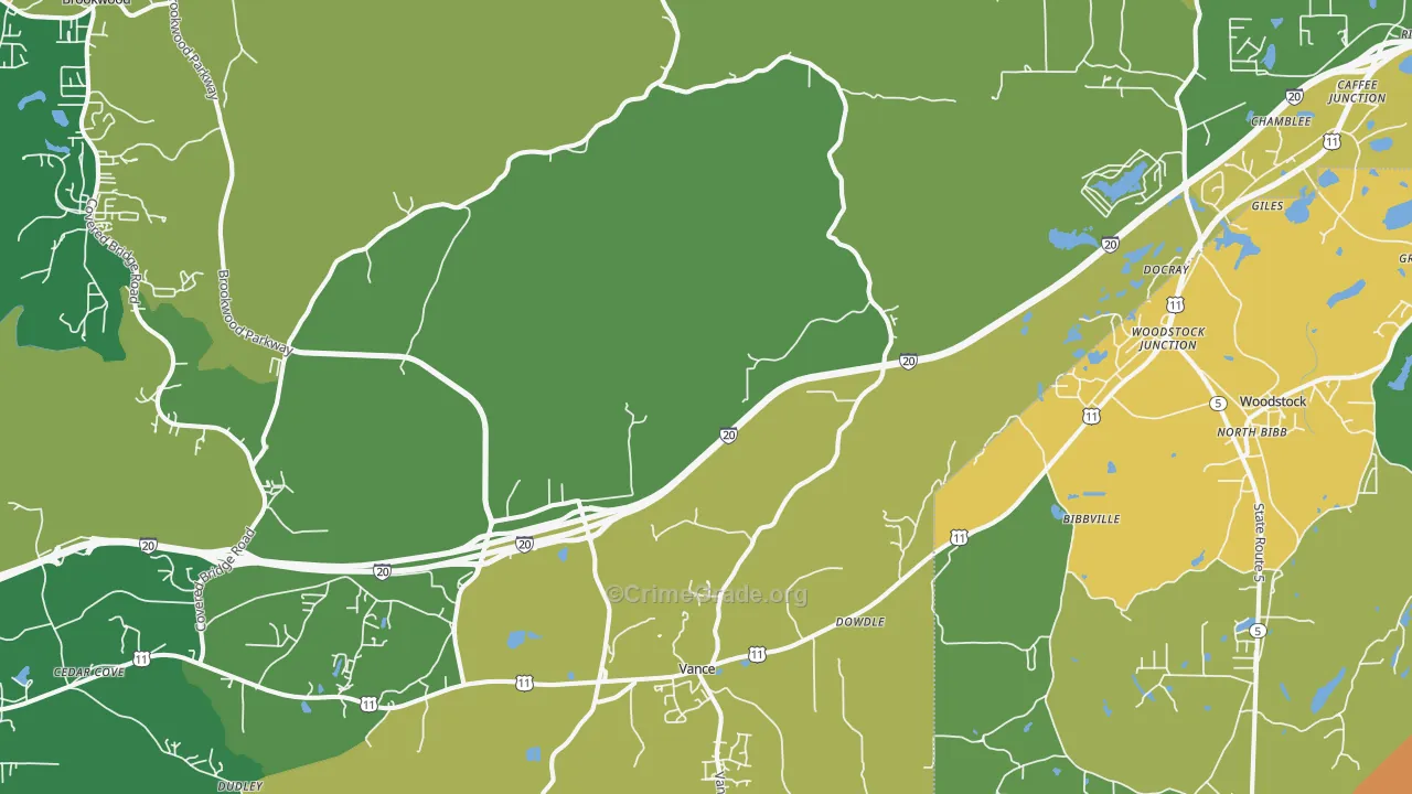 35490, AL Map of Drug-Related Crime Rates