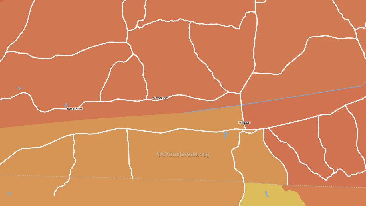 35576, AL Map of Drug-Related Crime Rates