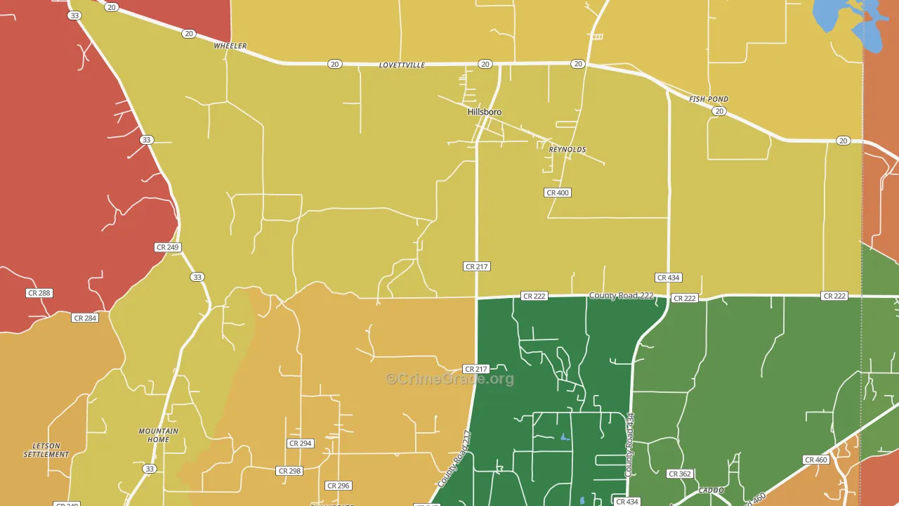 35643, AL Map of Drug-Related Crime Rates