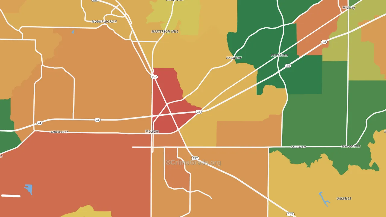 35650, AL Map of Drug-Related Crime Rates