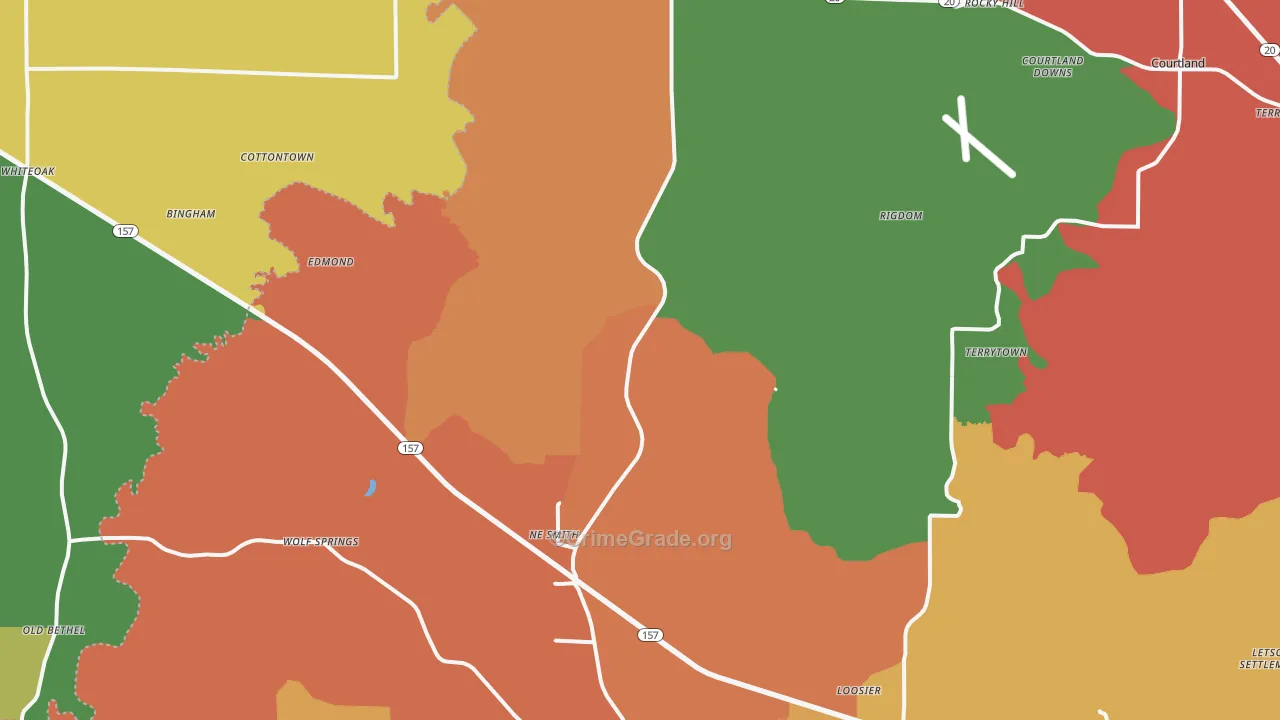 35672, AL Map of Drug-Related Crime Rates