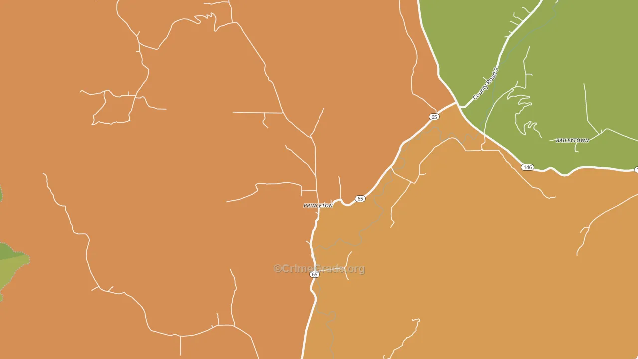 35766, AL Map of Drug-Related Crime Rates