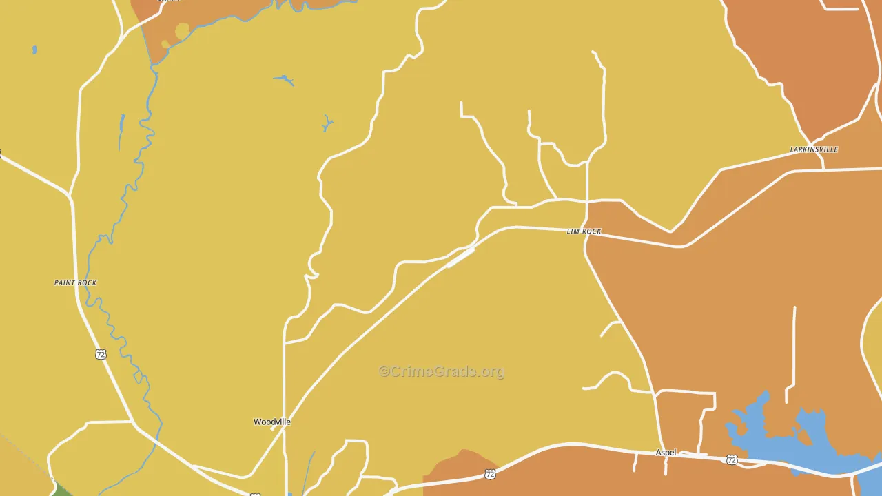 35776, AL Map of Drug-Related Crime Rates