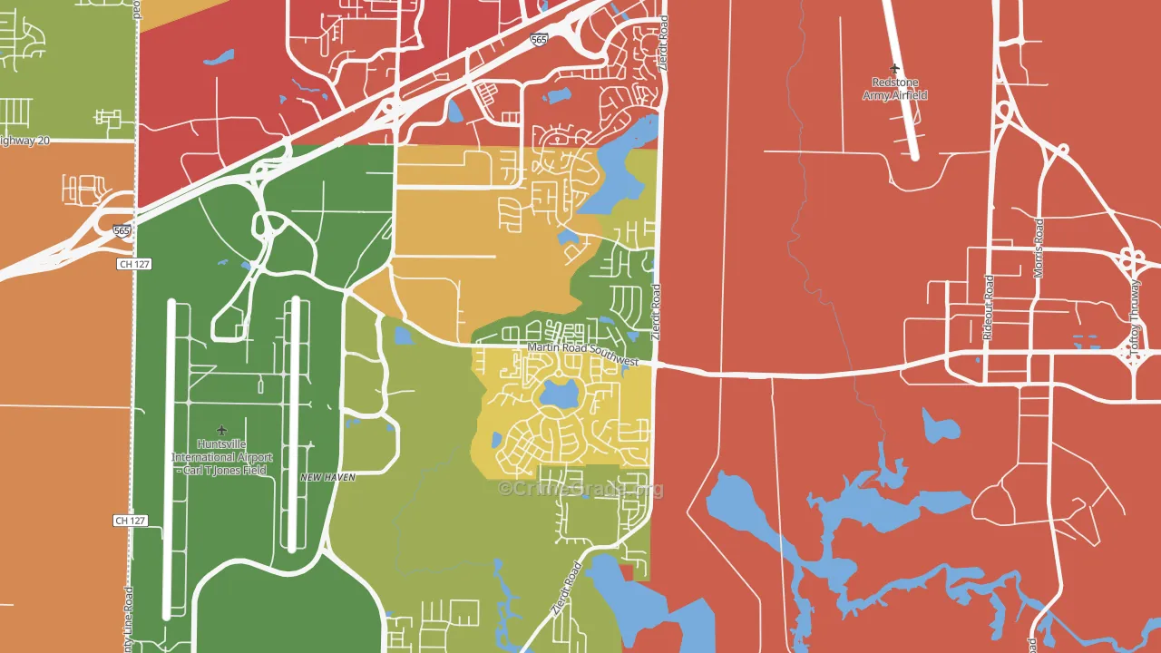 35824, AL Map of Drug-Related Crime Rates