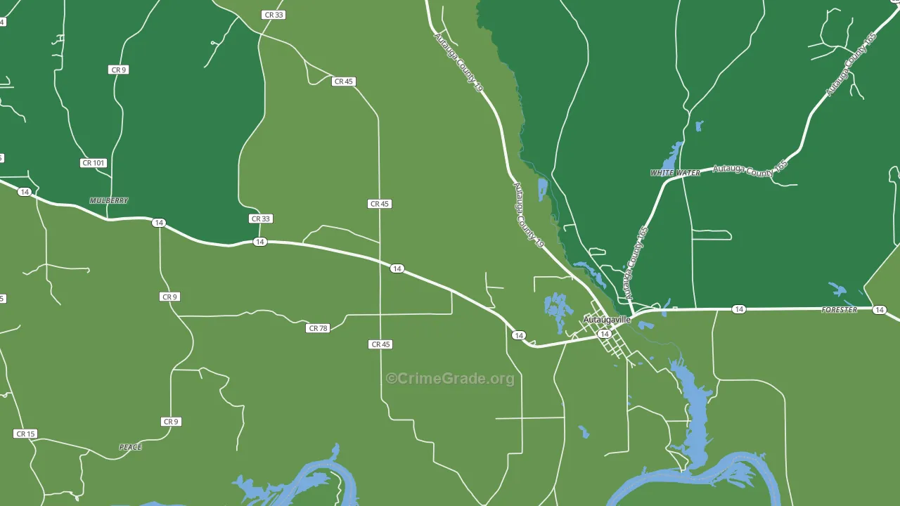 36003, AL Map of Drug-Related Crime Rates