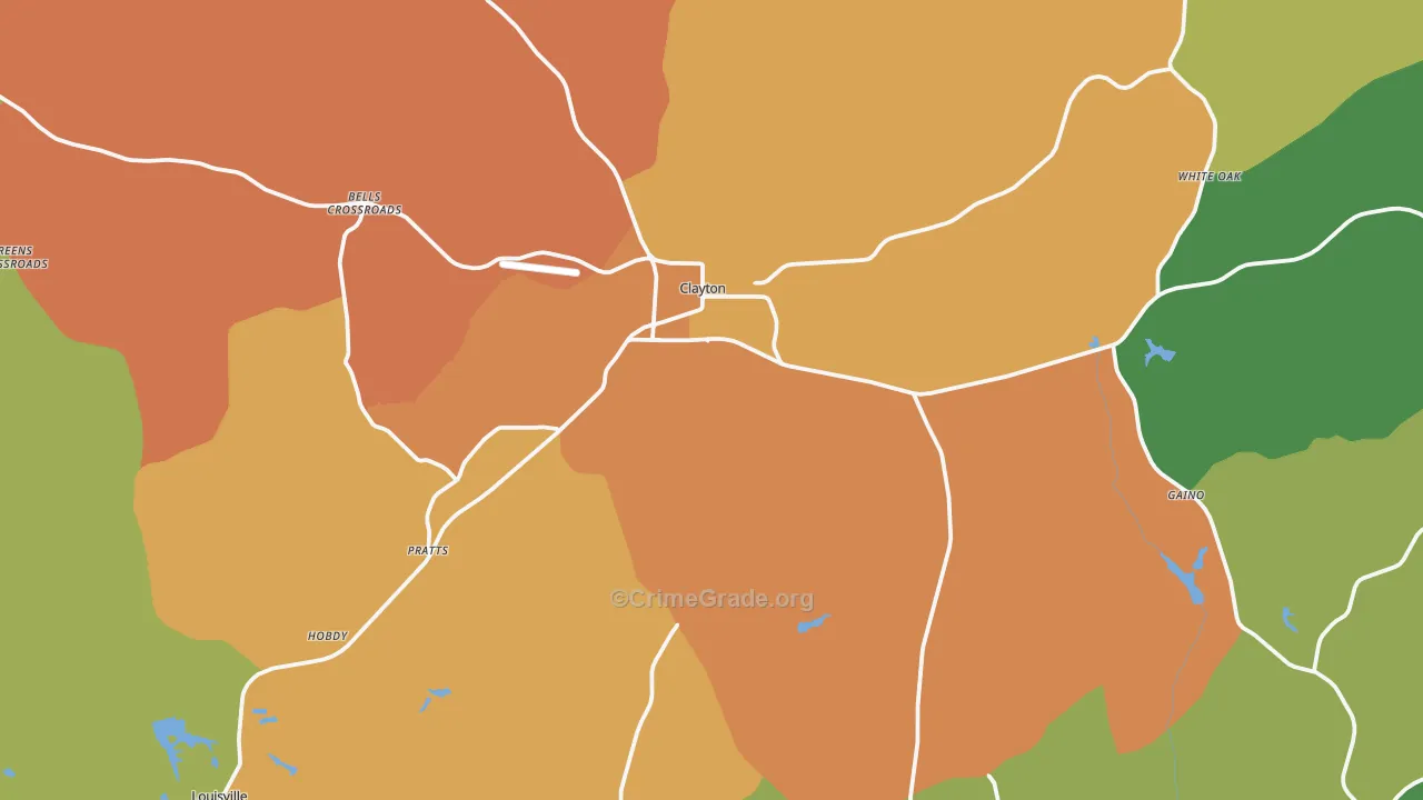 36016, AL Map of Drug-Related Crime Rates