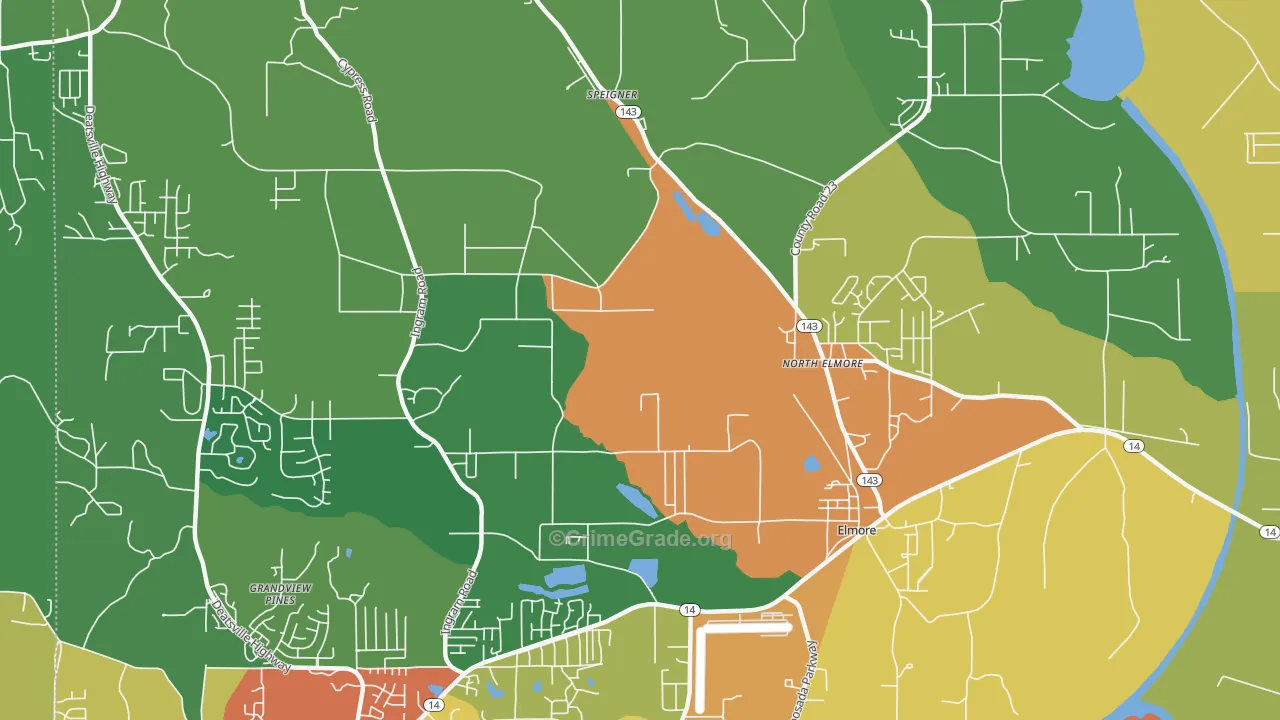 36025, AL Map of Drug-Related Crime Rates