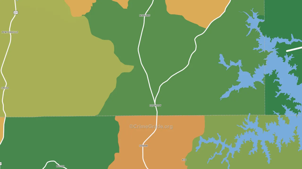 36026, AL Map of Drug-Related Crime Rates