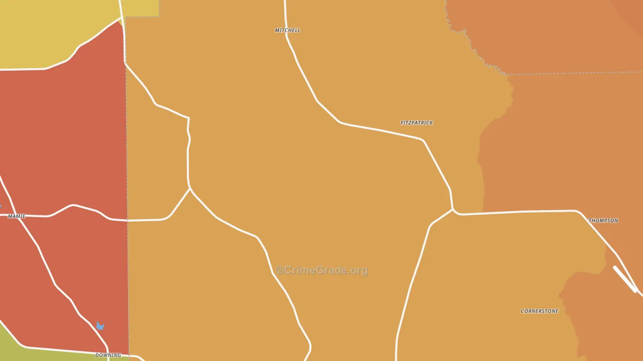 36029, AL Map of Drug-Related Crime Rates