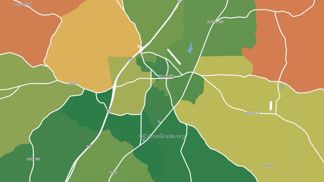 36037, AL Map of Drug-Related Crime Rates