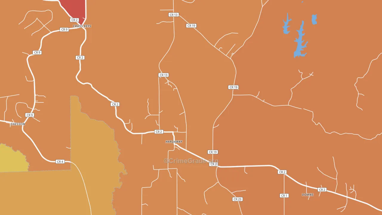 36039, AL Map of Drug-Related Crime Rates