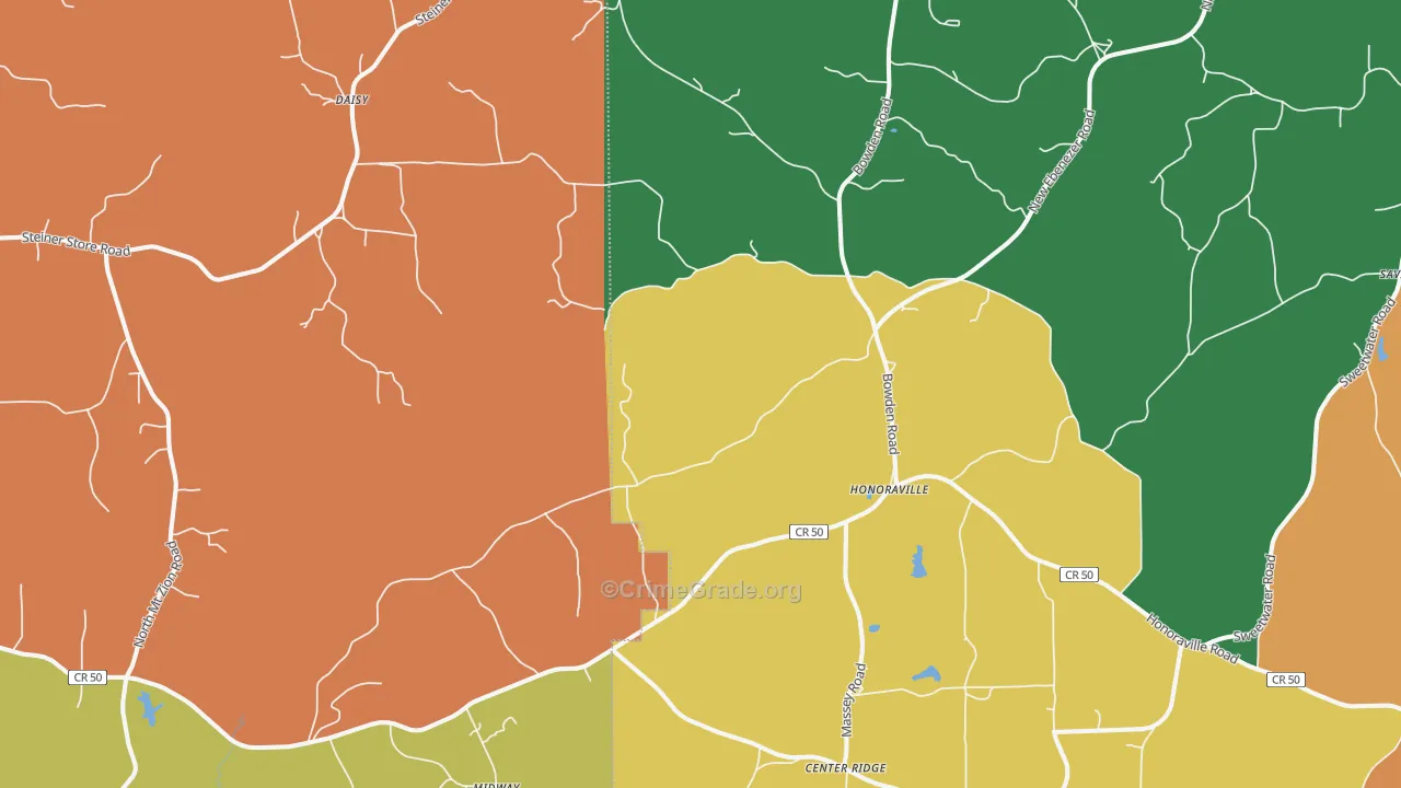 36042, AL Map of Drug-Related Crime Rates