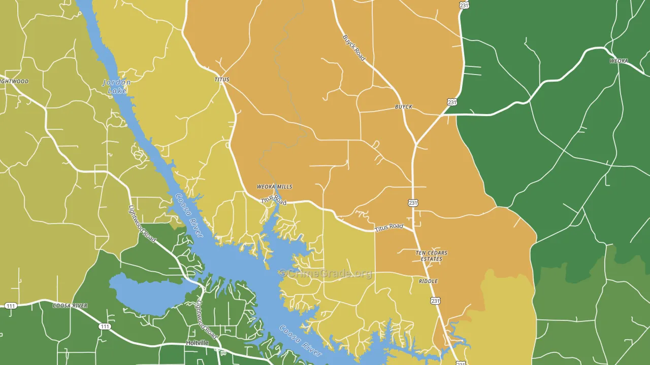 36080, AL Map of Drug-Related Crime Rates