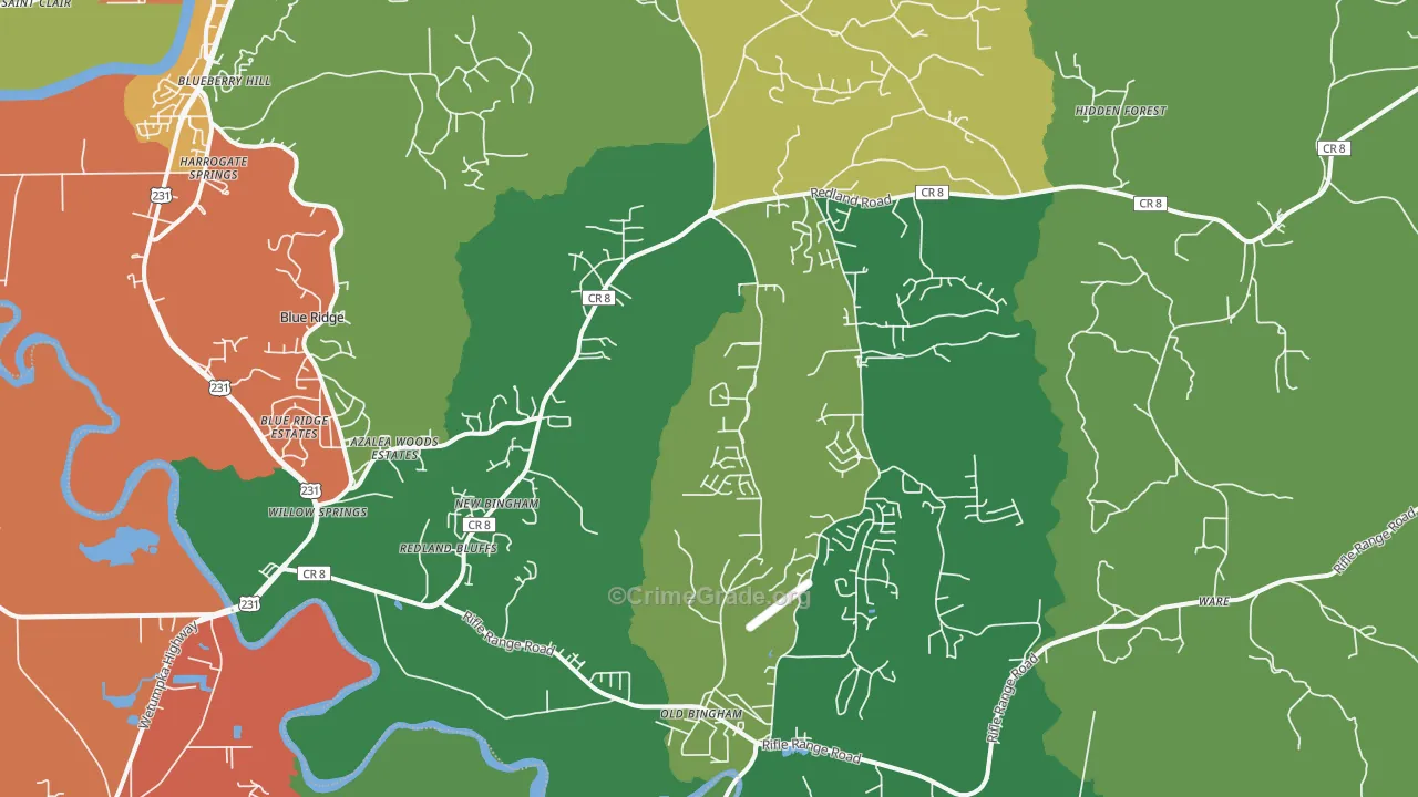 36093, AL Map of Drug-Related Crime Rates