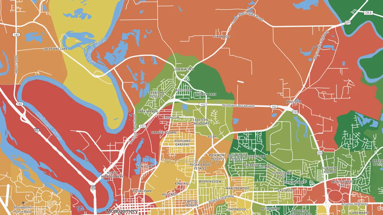 36110, AL Map of Drug-Related Crime Rates