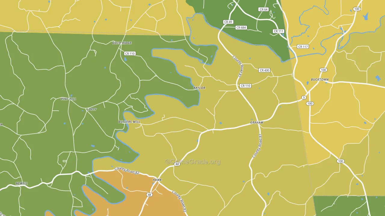 36263, AL Map of Drug-Related Crime Rates