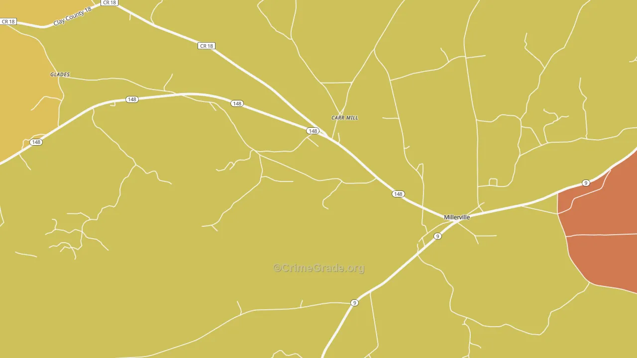 36267, AL Map of Drug-Related Crime Rates