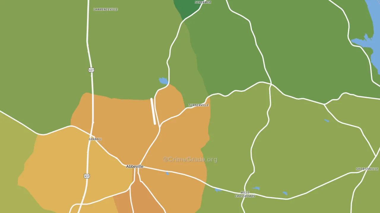 36310, AL Map of Drug-Related Crime Rates
