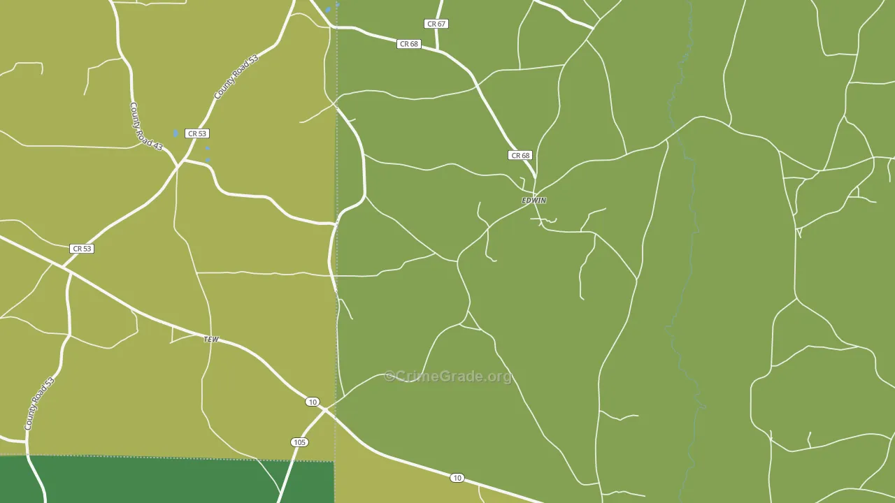 36317, AL Map of Drug-Related Crime Rates