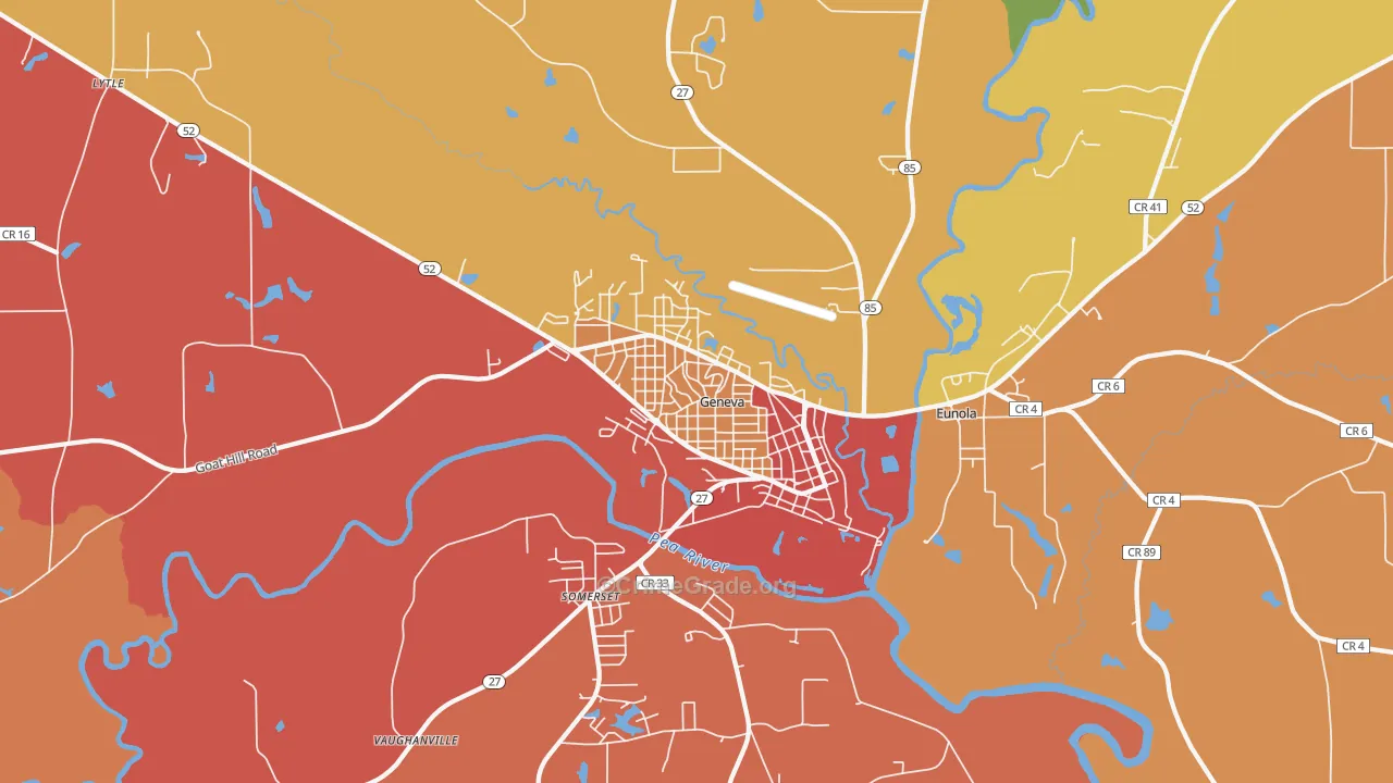 36340, AL Map of Drug-Related Crime Rates