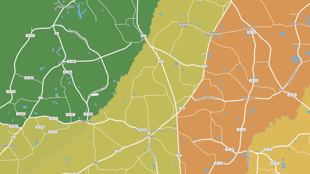 36346, AL Map of Drug-Related Crime Rates