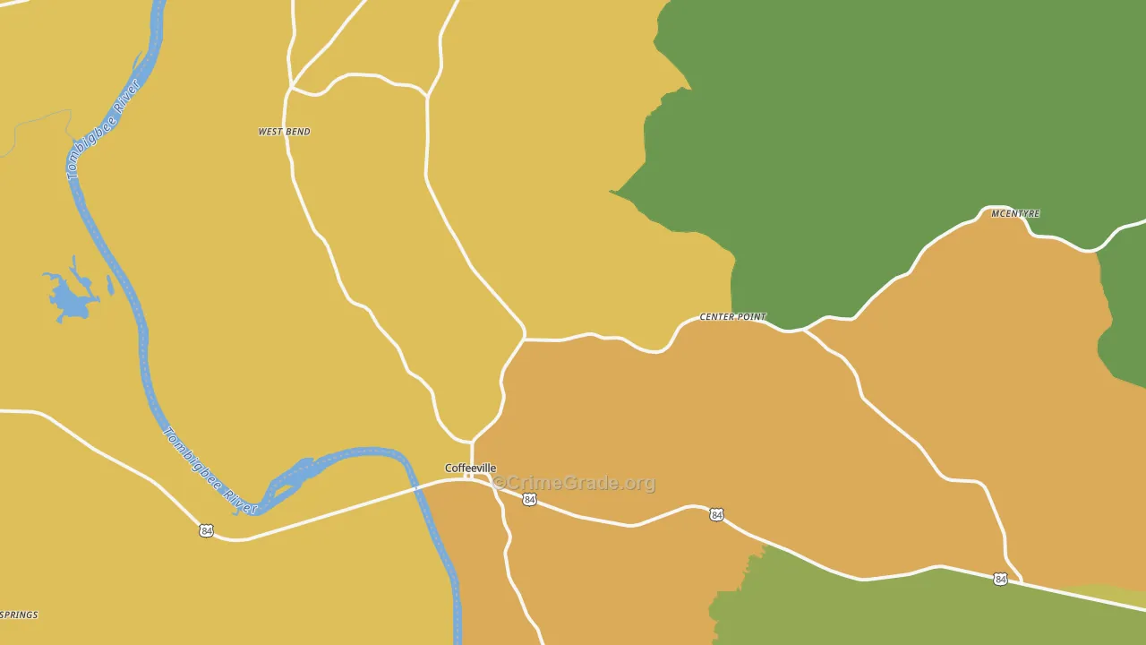 36524, AL Map of Drug-Related Crime Rates