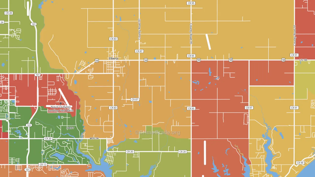 36530, AL Map of Drug-Related Crime Rates