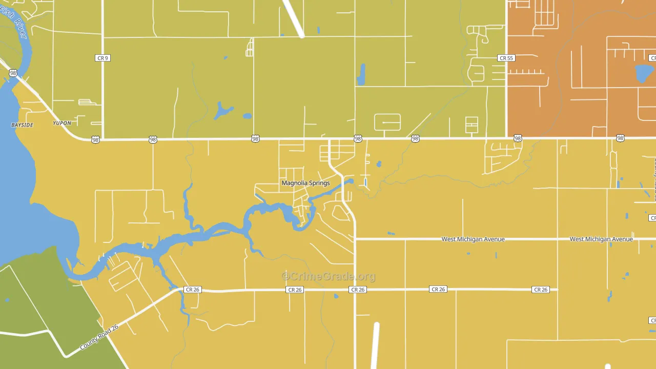 36555, AL Map of Drug-Related Crime Rates