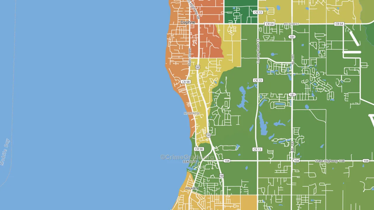 36559, AL Map of Drug-Related Crime Rates