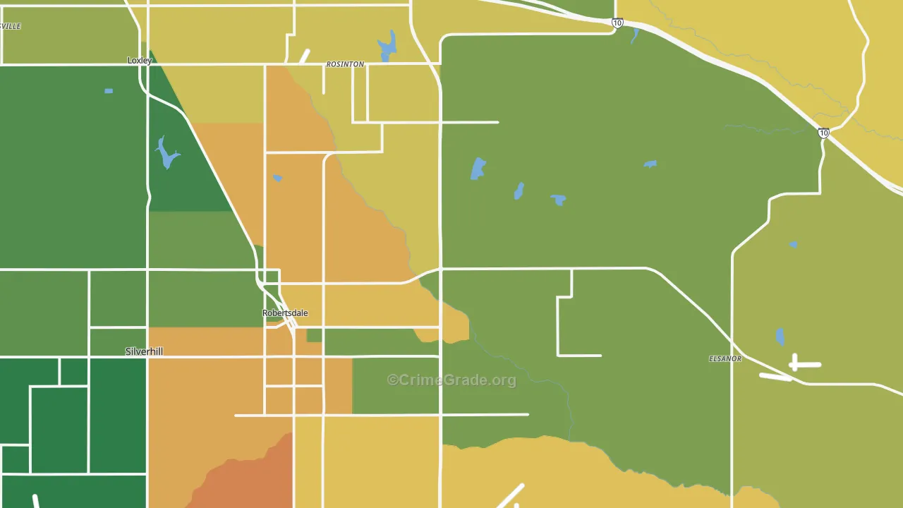 36567, AL Map of Drug-Related Crime Rates