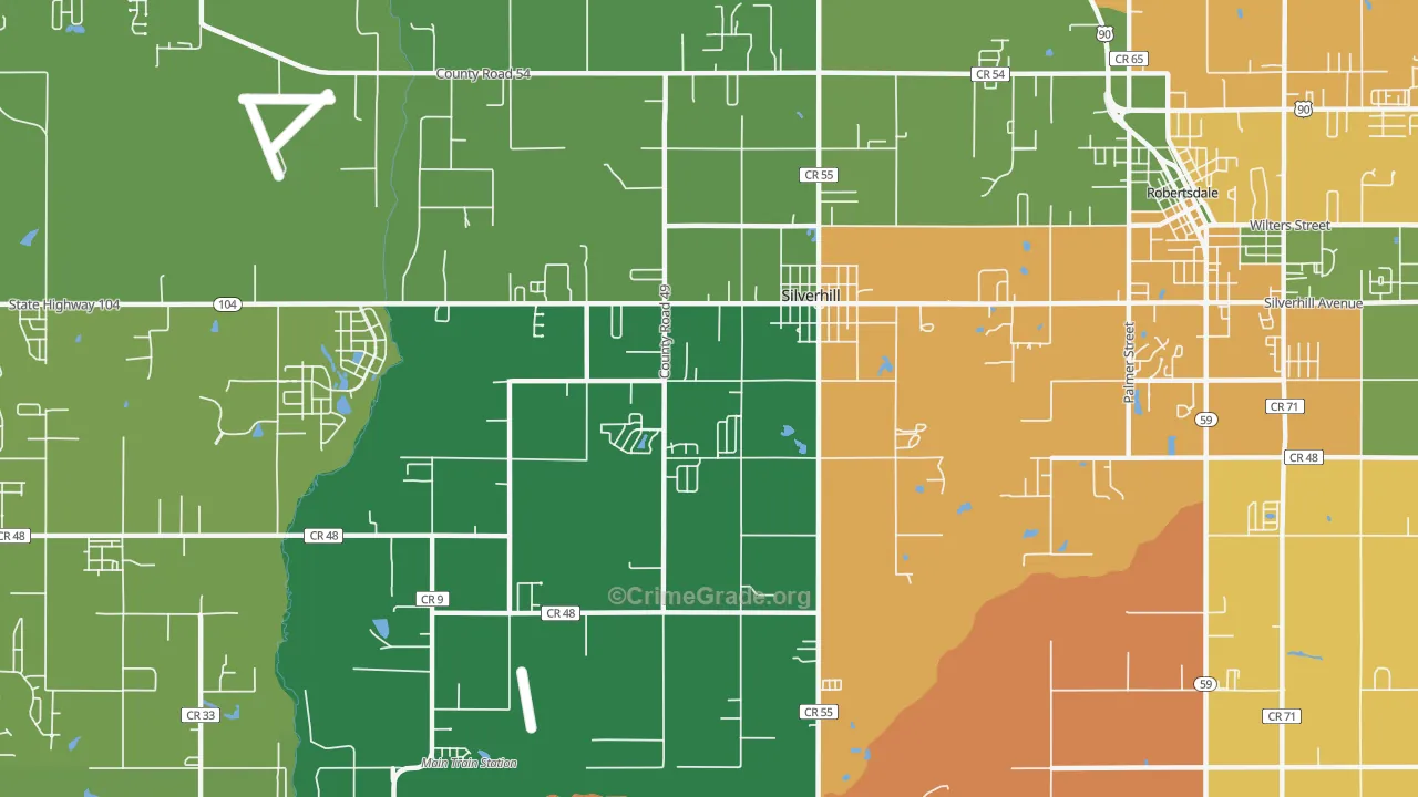 36576, AL Map of Drug-Related Crime Rates